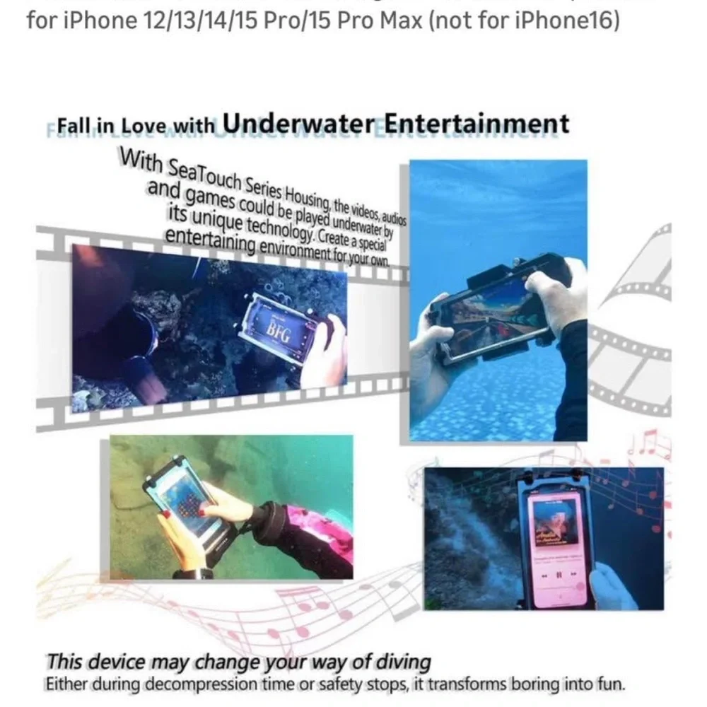 Underwater Touchscreen Housing - White
